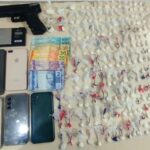 Tráfico em bar: casal é preso com drogas e simulacro em Porto Belo