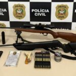 Homem é preso em flagrante após matar gato e manter munições restritas em Blumenau