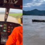 VÍDEO: Bombeiros realizam buscas por homem desaparecido no rio Itajaí-Açu, em Ilhota