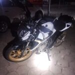 Colisão entre carro e moto é registrada na SC-486, em Brusque