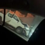 Colisão contra muro é registrada na Rua Ernesto Bianchini, em Brusque