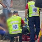 Duas pessoas ficam feridas em colisão entre moto e carro no bairro São Luiz, em Brusque