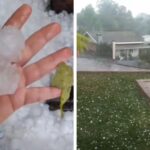 Temporal com granizo provoca destruição no RS