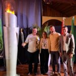 Fogo simbólico dos Jogos Abertos de Santa Catarina é aceso no Bandeirante; IMAGENS