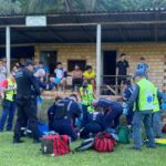 Homem é baleado em partida de futebol e morre no hospital em SC