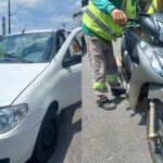 Brusque: motociclista é socorrido com ferimentos graves após colisão