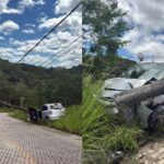 Brusque: acidente em rua do São Pedro deixa motorista com ferimento no rosto