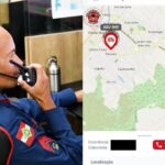 Novo sistema dos Bombeiros de SC mostra a viatura chegando em tempo real