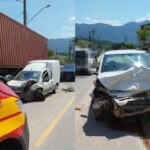 Colisão grave em Guabiruba deixa dois feridos e mobiliza bombeiros