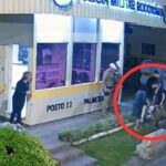 VÍDEO: Policial salva bebê engasada com leite materno em posto rodoviário de SC