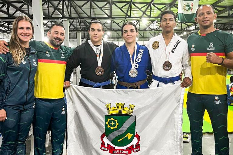 Brusque conquista três medalhas no Jiu-Jitsu dos Jasc 2025
