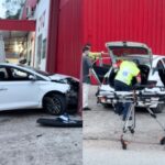 VÍDEO: Idosa fica desacordada após colisão no bairro Poço Fundo