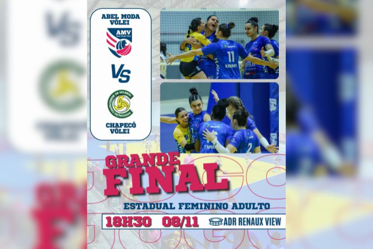 Abel Moda Vôlei encara Chapecó em busca do título do Campeonato Catarinense