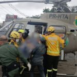 Homem sofre ferimentos graves após ser atropelado por caminhão em Itapoá