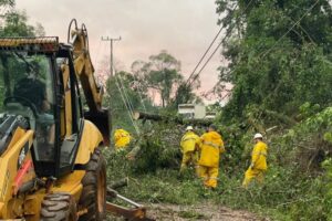 Bombeiros atuam em mais de 200 ocorrências após tempestades em SC