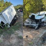 VÍDEO: Colisão frontal entre carro e caminhão mobiliza helicóptero Arcanjo em São João Batista