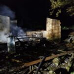 Residência pega fogo em Guabiruba e mobiliza Corpo de Bombeiros