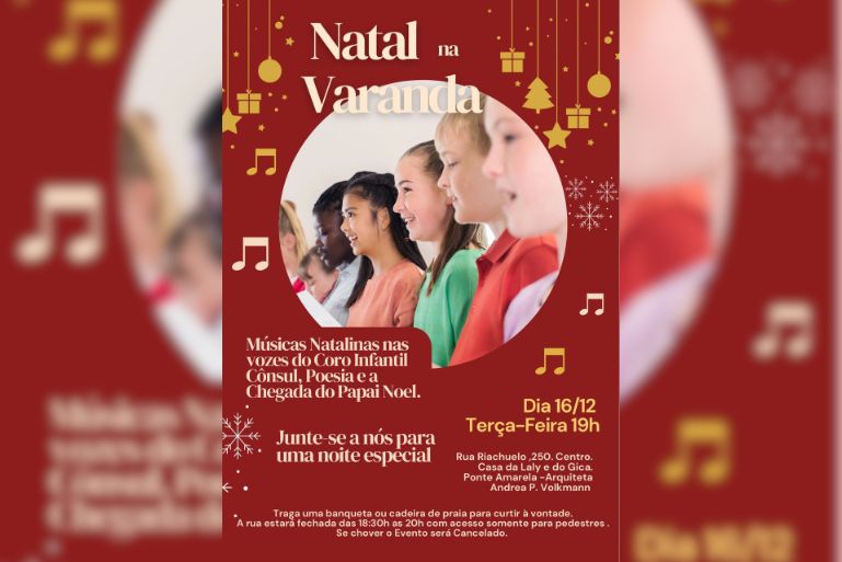 “Natal na Varanda” celebra a magia natalina com música e emoção em Brusque