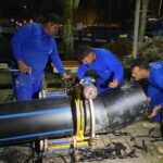 Obra na Ponte do Guarani segue na manhã desta quarta-feira (17)