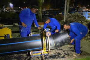 Obra na Ponte do Guarani segue na manhã desta quarta-feira (17)