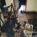 Incêndio em residência deixa dois jovens feridos em Gaspar