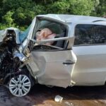 Colisão frontal deixa cinco pessoas feridas na BR-470