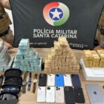 Polícia Militar de Itapema prende foragido e apreende mais de R$ 5 milhões