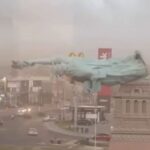 VÍDEO: Estátua da Havan desaba durante temporal com ventos de 90 km/h no RS