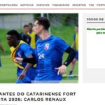 FCF: Carlos Renaux retorna à elite do estadual após 42 anos