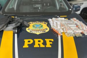 Vídeo: remédios para emagrecer e anabolizantes ilegais são apreendidos na BR-101 em Itajaí