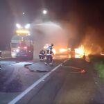VÍDEO: Colisão deixa um morto e caminhão em chamas na BR-101