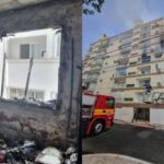 Moradora perde animais de estimação após incêndio em apartamento no Centro