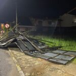 Chuva e vento causam transtornos em Brusque