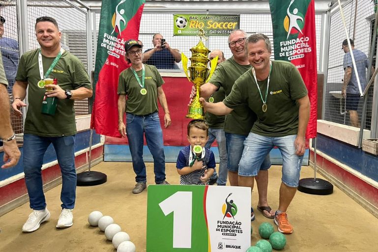 Rio Soccer conquista o título da Bocha em Trio Masculino de Brusque
