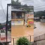 Vídeo: chuva causa alagamentos e para o trânsito em Brusque
