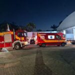 Princípio de incêndio em galpão mobiliza bombeiros em Brusque
