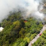 Incêndio florestal atingiu área de Mata Atlântica e ameaçava residências em BC