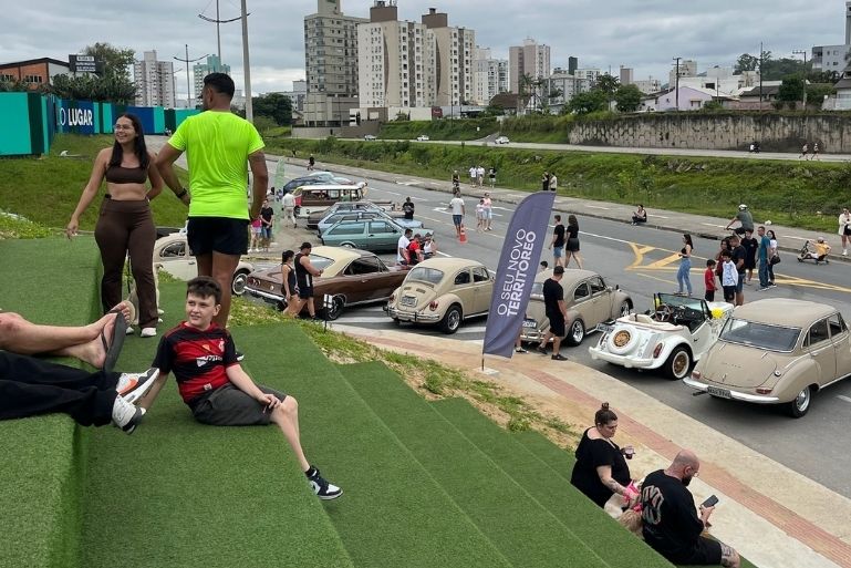 Brusque tem uma avenida fechada em todos os domingos