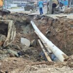 Tubulação rompida causa desabastecimento temporário no bairro Steffen