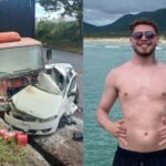 Jovem de 23 anos morre em colisão frontal entre carro e caminhão na SC-350