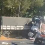Acidente na BR-376 deixa trânsito parado no acesso entre PR e SC
