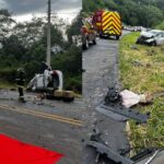 VÍDEO: Grave acidente com quatro veículos deixa um morto e feridos na BR-470, em Apiúna