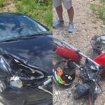 Motociclista fica gravemente ferida após colisão em rodovia de São João Batista