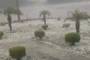 VÍDEO: Granizo atinge interior de Catanduvas (SC) e surpreende moradores