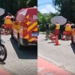 Ciclista morre eletrocutado após fio se soltar com vento em Florianópolis