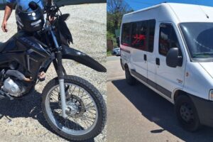 Colisão entre moto e van deixa homem gravemente ferido em Brusque