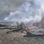 VÍDEO: Residência é destruída por incêndio em Botuverá nesta sexta-feira