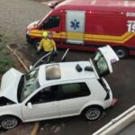 Motorista morre após colisão traseira e batida em muro em Fraiburgo (SC)