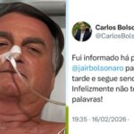 Jair Bolsonaro passa mal em cela na Papudinha, relata vereador Carlos Bolsonaro
