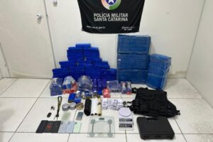 PM apreende 125 quilos de maconha e prende trio por tráfico em Blumenau